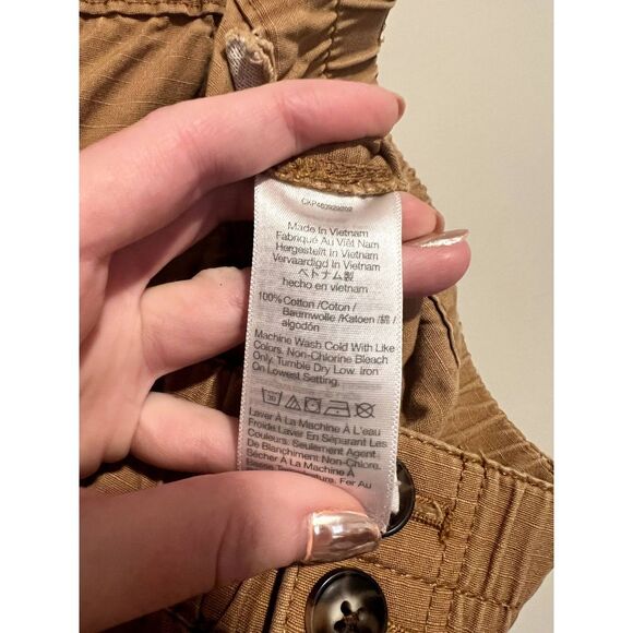 Madewell Cotton Ripstop Pull-On Straight Cargo Pants Women's Size Large - Picture 11 of 11
